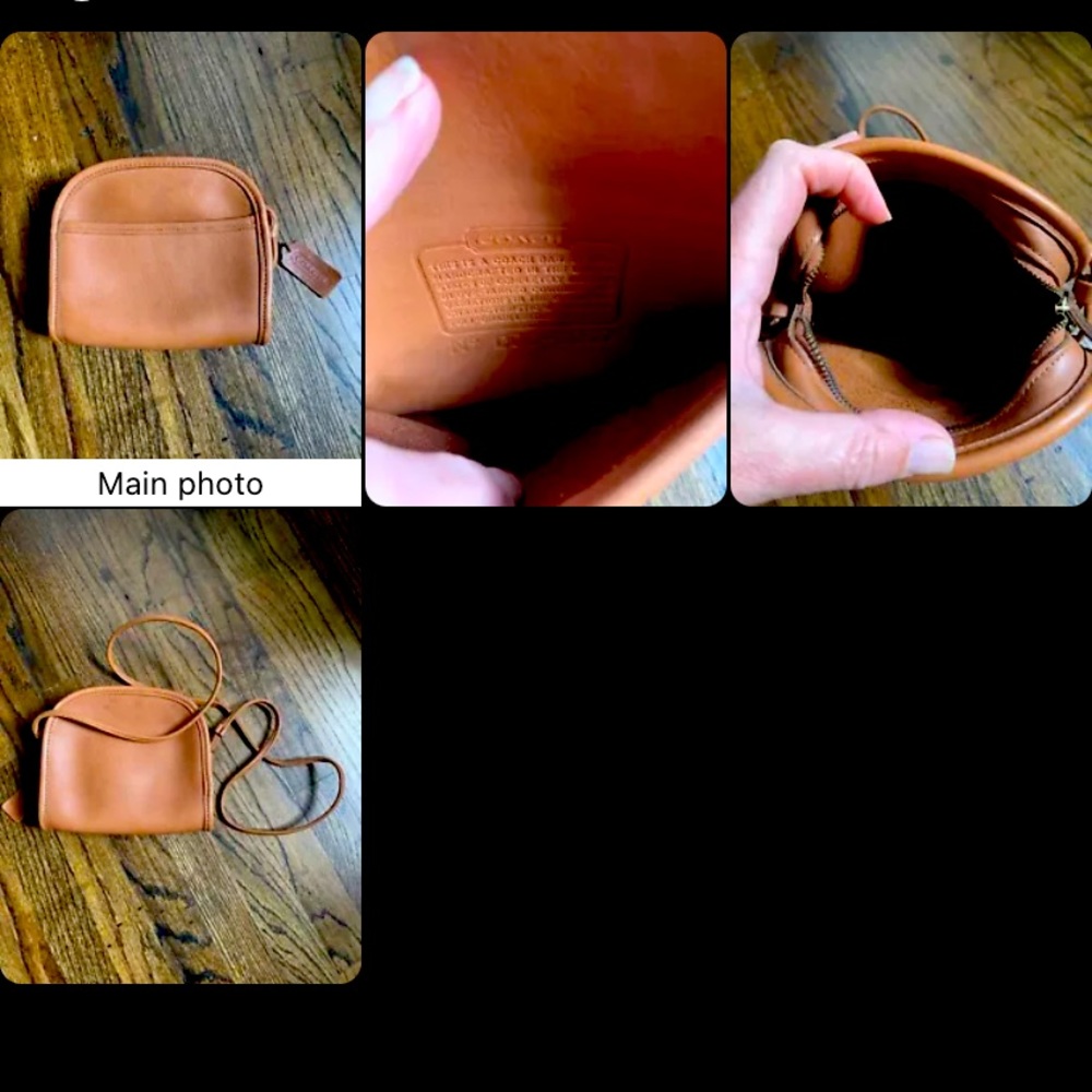 Coach Abbie Vintage 9017 Brown Gold Leather